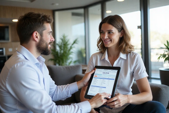 Nutritionist providing personalized consultation to a client.