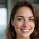 Young professional woman looking vibrant